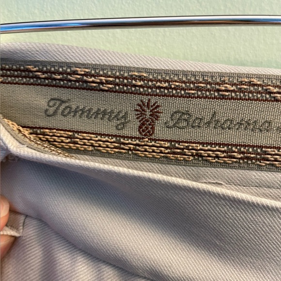 Mens Tommy Bahamas Tan Silk Trousers Size 35 - Picture 3 of 5